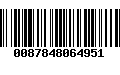 Código de Barras 0087848064951