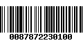 Código de Barras 0087872230100