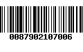 Código de Barras 0087902107006