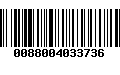 Código de Barras 0088004033736