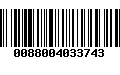 Código de Barras 0088004033743