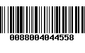 Código de Barras 0088004044558