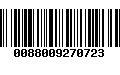 Código de Barras 0088009270723