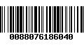 Código de Barras 0088076186040