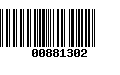 Código de Barras 00881302