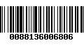 Código de Barras 0088136006806