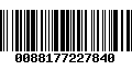 Código de Barras 0088177227840