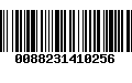 Código de Barras 0088231410256