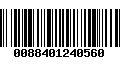 Código de Barras 0088401240560