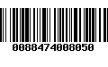 Código de Barras 0088474008050