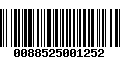 Código de Barras 0088525001252