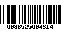 Código de Barras 0088525004314