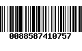 Código de Barras 0088587410757