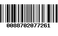 Código de Barras 0088702077261