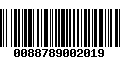 Código de Barras 0088789002019