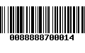 Código de Barras 0088888700014