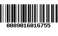 Código de Barras 0089016016755