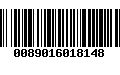 Código de Barras 0089016018148