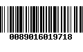 Código de Barras 0089016019718