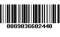 Código de Barras 0089036602440