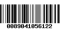 Código de Barras 0089041056122