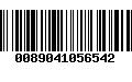 Código de Barras 0089041056542