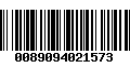 Código de Barras 0089094021573