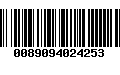 Código de Barras 0089094024253