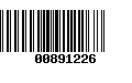 Código de Barras 00891226