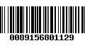 Código de Barras 0089156801129