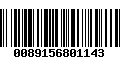 Código de Barras 0089156801143