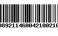 Código de Barras 00892114600421002107