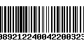 Código de Barras 00892122400422003238