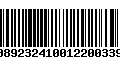 Código de Barras 00892324100122003397