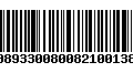 Código de Barras 00893300800821001386