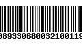 Código de Barras 00893306800321001194