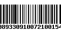 Código de Barras 00893309100721001549