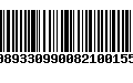 Código de Barras 00893309900821001551