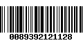 Código de Barras 0089392121128