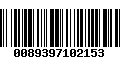 Código de Barras 0089397102153