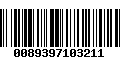 Código de Barras 0089397103211