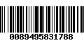 Código de Barras 0089495831788