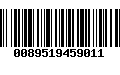 Código de Barras 0089519459011