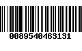 Código de Barras 0089540463131