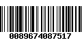 Código de Barras 0089674087517