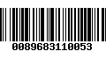 Código de Barras 0089683110053