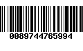 Código de Barras 0089744765994