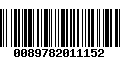 Código de Barras 0089782011152