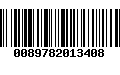 Código de Barras 0089782013408