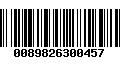 Código de Barras 0089826300457